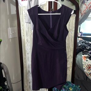 Ark & Co Deep Purple Asymmetrical Dress